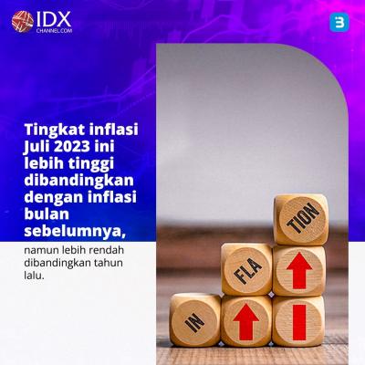 Inflasi Juli 2023 Naik 0,21 Persen (Foto : Tim Digital Marketing IDX Channel)