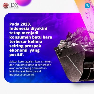 Terbesar Kelima di Dunia, Konsumsi Batu Bara RI Tembus 201 Juta Ton (Foto : Tim Digital Marketing IDX Channel)
