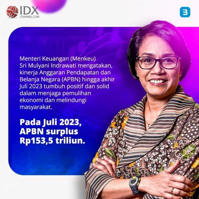Penarikan Utang RI Turun Tajam, APBN Juli 2023 Cetak Surplus Rp153,5 Triliun (Foto : Tim Digital Marketing IDX Channel)