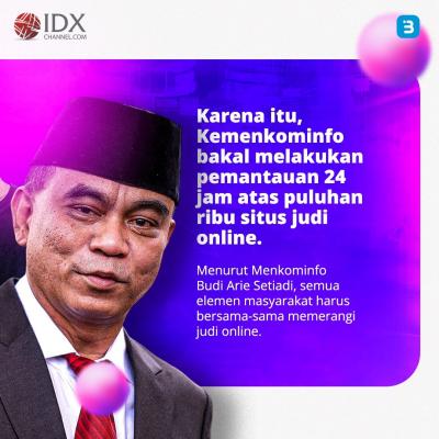 Maraknya Judi Online, Pemerintah Akan Lakukan Hal Ini (Foto : Tim Digital Marketing IDX Channel)