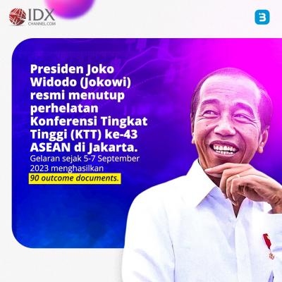 JOKOWI Resmi Menutup KTT ke-43 ASEAN  (Foto : Tim Digital Marketing IDX Channel)