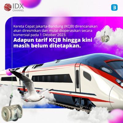 Segini Harga Tarif Bundling Kereta Cepat, LRT, dan KA Feeder (Foto : Tim Digital Marketing IDX Channel)