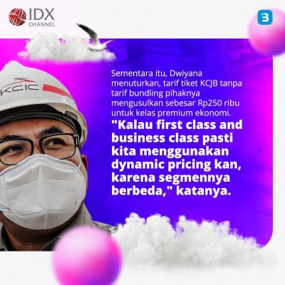Segini Harga Tarif Bundling Kereta Cepat, LRT, dan KA Feeder (Foto : Tim Digital Marketing IDX Channel)