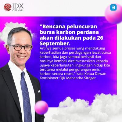 Jokowi Resmikan Bursa Karbon di BEI Hari Ini (Foto : Tim Digital Marketing IDX Channel)