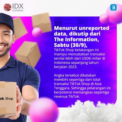 TikTok Shop Tutup Layanan Transaksi Mulai Hari Ini (Foto : Tim Digital Marketing IDX Channel)