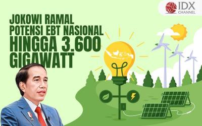 Jokowi Ramal Potensi EBT Nasional hingga 3.600 Gigawatt (Foto : Tim Digital Marketing IDX Channel)