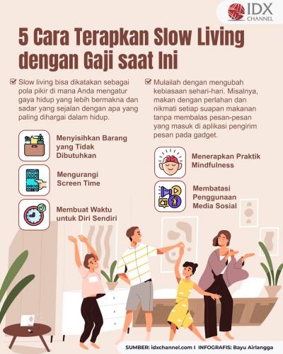 Simak Cara Menerapkan Slow Living dengan Gaji saat Ini (Foto : Tim Digital Marketing IDX Channel)