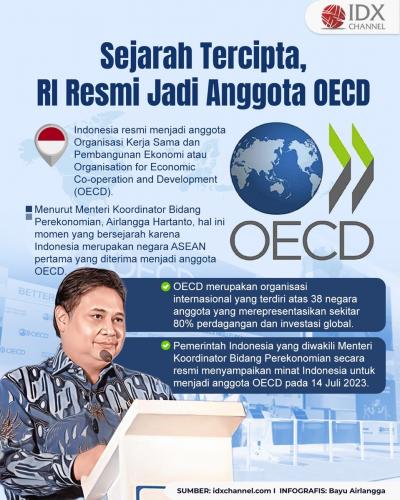 Sejarah Tercipta, RI Resmi Jadi Anggota OECD (Foto : Tim Digital Marketing IDX Channel)