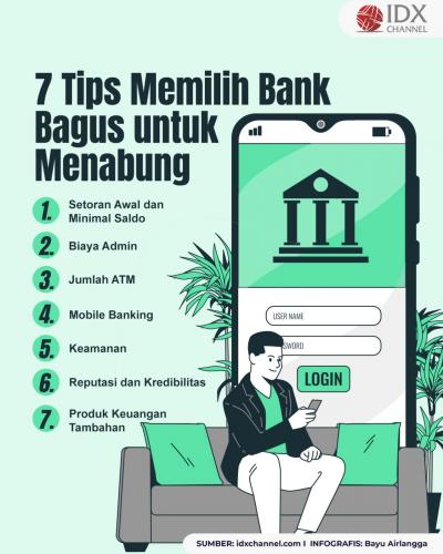 7 Tips Memilih Bank yang Bagus untuk Menabung, Kriteria yang Wajib Diperhatikan (Foto : Tim Digital Marketing IDX Channel)