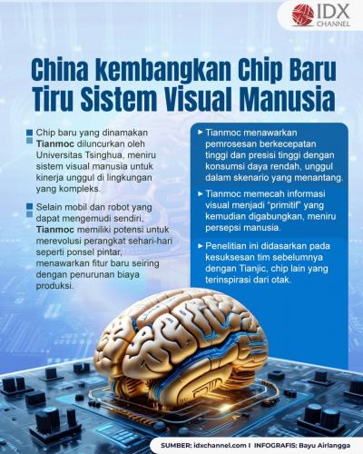 China kembangkan Chip Baru yang Tiru Sistem Visual Manusia (Foto : Tim Digital Marketing IDX Channel)