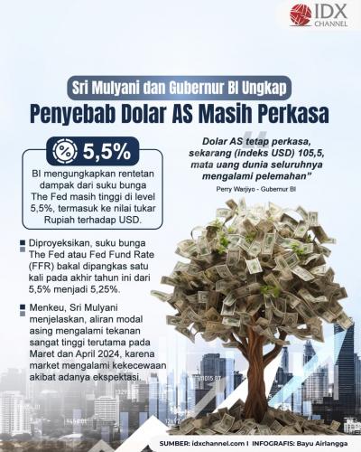 Sri Mulyani dan Gubernur BI Ungkap Penyebab Dolar AS Masih Perkasa (Foto : Tim Digital Marketing IDX Channel)