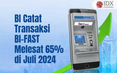 BI Catat Transaksi BI-Fast Melesat 65 Persen di Juli 2024. Grafis: Bayu Airlangga