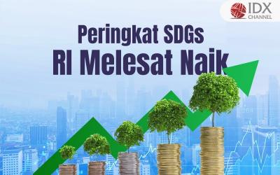 Peringkat SDGs RI Melesat Naik. Grafis: Bayu Airlangga