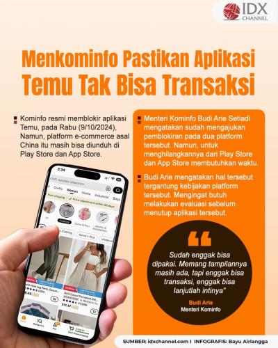 Aplikasi Temu Dipastikan Tak Bisa Masuk Indonesia. Grafis: Bayu Airlangga