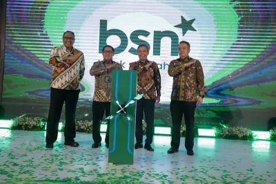 Peluncuran logo dan nama BSN ini merupakan tindak lanjut dari persetujuan yang diberikan oleh Otoritas Jasa Keuangan