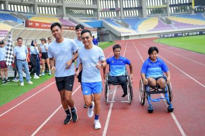 Kegiatan lari bersama penyandang disabilitas juga menegaskan komitmen ESG BTN sebagai bank yang inklusif