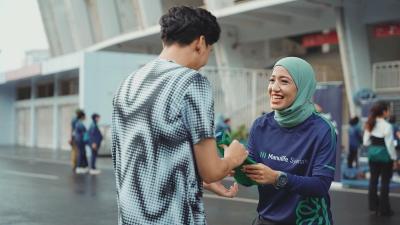 Manulife Syariah Indonesia bersama Komunitas GOFIT Indonesia menggelar acara Gerak Berkah: Berbagi Sehat Berjamaah di GBK