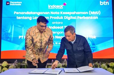 BTN memanfaatkan kekuatan distribusi digital Indosat untuk memperluas jangkauan layanan