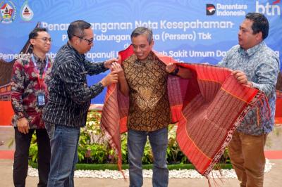 BTN menjalin tiga kerja sama sekaligus dengan Pemerintah Kabupaten Tapanuli Utara, RSUD Tarutung, dan Perumda Mual Na Tio