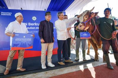 BTN menyalurkan 1.605 ekor hewan kurban ke berbagai wilayah di Indonesia.