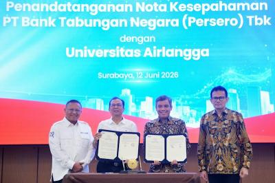 BTN berkomitmen untuk menghadirkan solusi perbankan terintegrasi bagi civitas akademika UNAIR