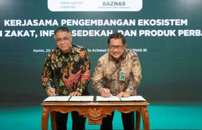 Bank BSN memperkuat sinergi dengan Badan Amil Zakat Nasional Republik Indonesia (BAZNAS RI)