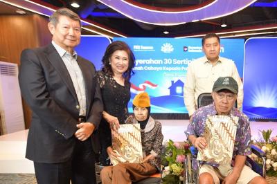 PHSI dan BTN menyerahkan 30 unit rumah layak huni beserta SHM kepada para pahlawan Indonesia
