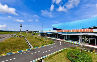Suasana Terminal Bandar Udara Kuabang, Halmahera Utara, Maluku Utara, Rabu (24/3/2021).