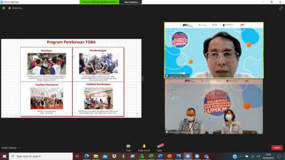 Kegiatan Kick Off dan Webinar Kolaborasi Pengembangan dan Pembinaan UMKM yang diselenggarakan FIFGROUP.