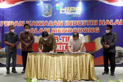 Bank Jatim melalui Unit Usaha Syariah (UUS) mendukung percepatan operasional Kawasan Industri Halal (KIH) melalui Penyediaan Fasilitas Pembiayaan.