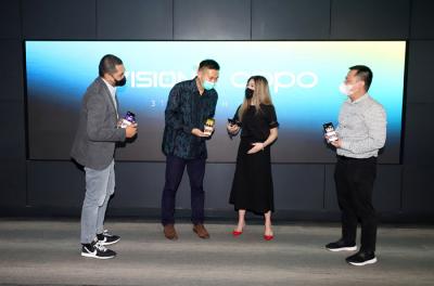Vision+ mengumumkan kolaborasinya bersama OPPO, di Jakarta, Rabu (31/3/2021).