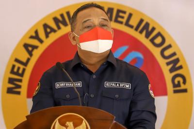 Kepala BP2MI Benny Rhamdani memberikan keterangan mengenai hasil rapat bilateral dengan pemerintah Taiwan di Jakarta, Kamis (8/4/2021).