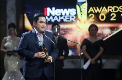 Malam penganugerahan iNews Maker Awards (IMA) 2021 di Jakarta, Rabu (7/4/2021).