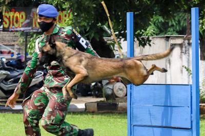 Peresmian rumah tahanan militer berbasis artificial intelligence Instalasi smart berbasis teknologi canggih pertama di Indonesia di Jakarta, Selasa (20/4/2021).