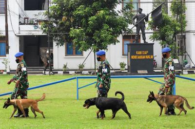 Peresmian rumah tahanan militer berbasis artificial intelligence Instalasi smart berbasis teknologi canggih pertama di Indonesia di Jakarta, Selasa (20/4/2021).