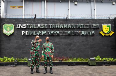 Peresmian rumah tahanan militer berbasis artificial intelligence Instalasi smart berbasis teknologi canggih pertama di Indonesia di Jakarta, Selasa (20/4/2021).
