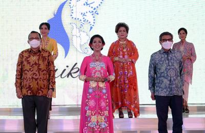 Direktur Utama PT Bank Tabungan Negara (Persero) Tbk. Haru Koesmahargyo saat acara Peringatan Hari Kartini di Menara BTN, Jakarta, Rabu (21/4/2021).