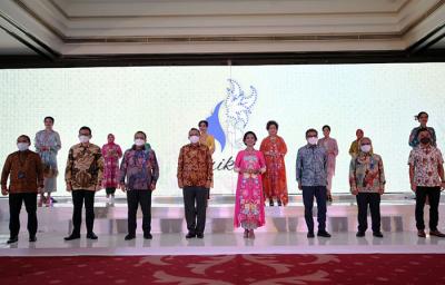 Direktur Utama PT Bank Tabungan Negara (Persero) Tbk. Haru Koesmahargyo saat acara Peringatan Hari Kartini di Menara BTN, Jakarta, Rabu (21/4/2021).