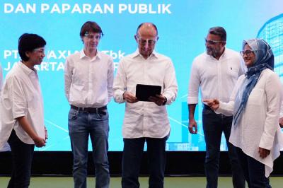 RUPS Tahunan 2021 PT XL Axiata Tbk di Jakarta, Jumat (23/4/2021).