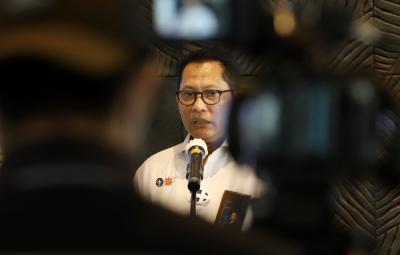 Peluncuran layanan pembelian daging secara daring di Jakarta, Senin (26/4/2021).