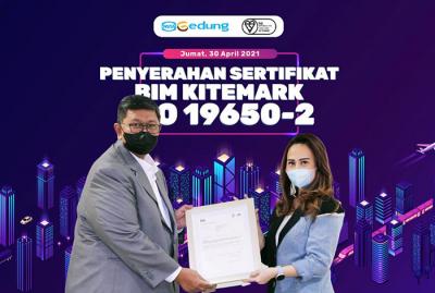 WEGE berhasil menjadi yang pertama dan satu-satunya yang meraih Sertifikasi 19650-1:2018 BSI Kitemark dan ISO 19650-2:2018 BSI Kitemark dari PT BSI.