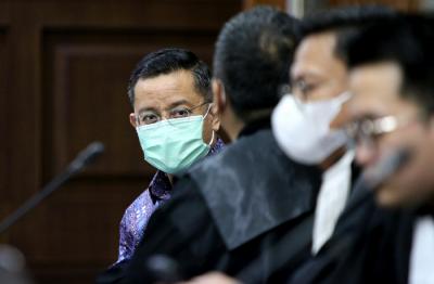 Terdakwa Mantan Menteri Sosial Juliari Peter Batubara menjalani sidang lanjutan di Pengadilan Tindak Pidana Korupsi (Tipikor) Jakarta, Senin (24//5/2021).