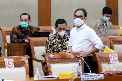 Rapat Dengar Pendapat dengan Komisi VI di Kompleks Parlemen, Senayan, Jakarta, Selasa (25/5/2021).