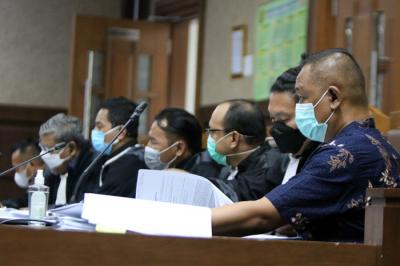Matheus Joko Santoso menjalani sidang lanjutan di Pengadilan Tindak Pidana Korupsi (Tipikor), Jakarta, Selasa (25/5/2021).
