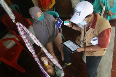 Kader Jaminan Kesehatan Nasional â€“ Kartu Indonesia Sehat memberikan sosialisasi layanan berbasis Digital di Kabupaten Maros, Rabu (26/5/2021).