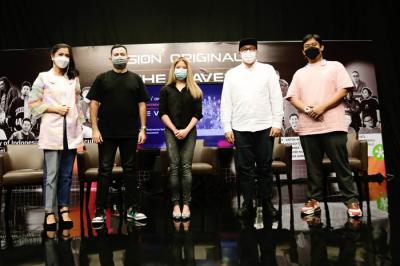 Peluncuran docuseries 'The Waves' di MNC Vision Tower, Jakarta, Jumat (28/5/2021).