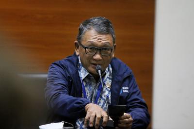 Menteri Energi dan Sumber Daya Mineral (ESDM) Arifin Tasrif menghadiri program PAKU Integritas di Gedung KPK, Jakarta, Kamis (3/6/2021).