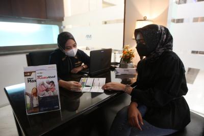 Peresmian Customer Service Center MNC Life di Lobby Gedung MNC Financial Center, Jakarta, Kamis (3/6/2021).