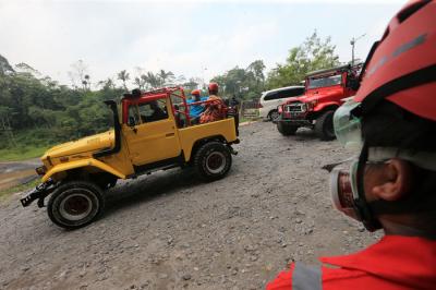 Menparekraf Sandiaga Salahudin Uno mengunjungi Desa Wisata Pentingsari, Sleman,  D.I Yogyakarta, Sabtu (5/6/2021).