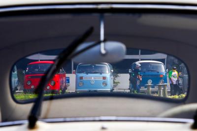 Sosialisasi 4 Pilar MPR RI dalam acara syukuran HUT ke-39 Volkswagen Beetle Club Indonesia (VBCI) di Kompleks Parlemen Senayan, Jakarta, Minggu (6/6/2021).